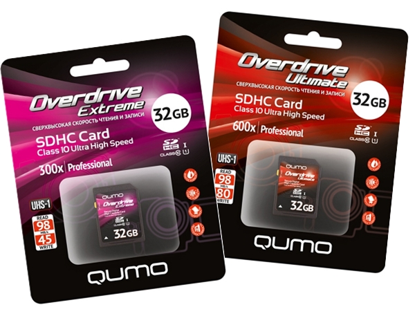 Overdrive Ultimate и Overdrive Extreme - новая серия высокоскоростных карт памяти