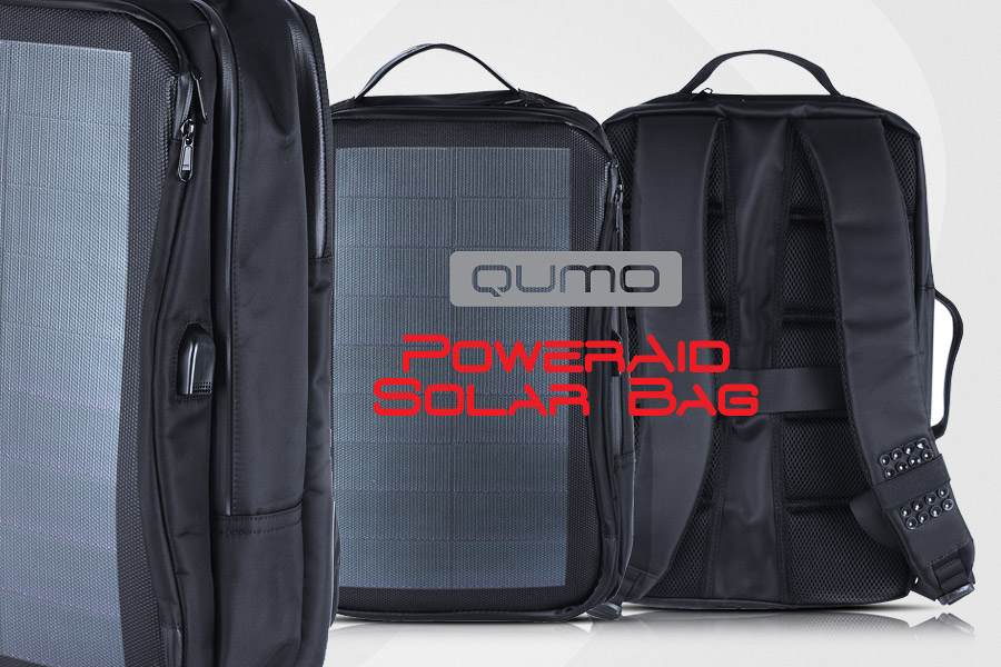 Современный рюкзак Qumo PowerAid Solar Bag с солнечной панелью